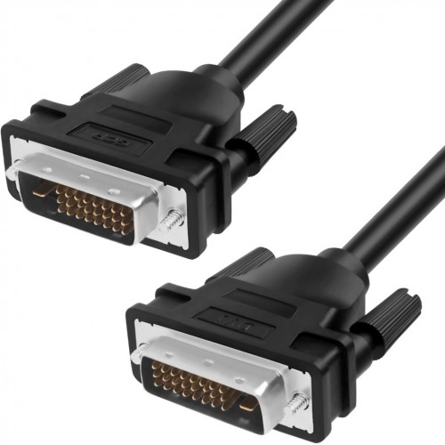 Кабель Greenconnect DVI-D 4.0m, черный, OD 8.5mm, 28/28 AWG, DVI/DVI, 25M/25M, GCR-DM2DMC-4.0m, двойной экран GCR-DM2DMC-4.0m