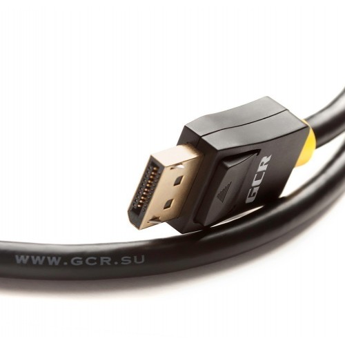 Кабель Greenconnect PROF 2.0m DisplayPort v1.4, 8 K 60Hz, 4 K 165Hz, 20M/20M, черный, ферритовые кольца, 28/28 AWG, GCR-51916 GCR-51916