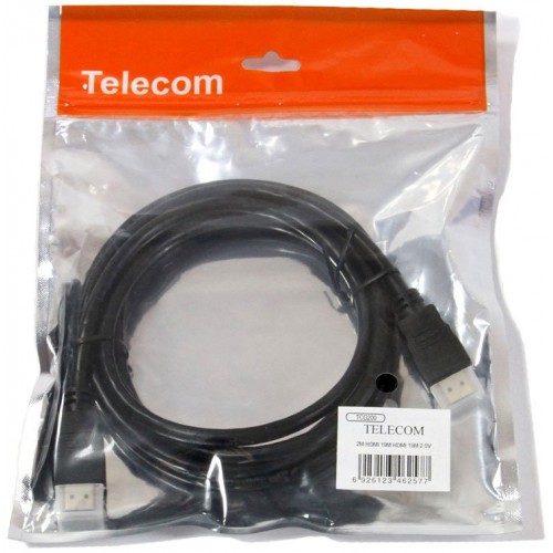 Кабель Telecom HDMI-19M - HDMI-19M ver 2.0+3D/Ethernet ,2m <TCG200-2M> TCG200-2M