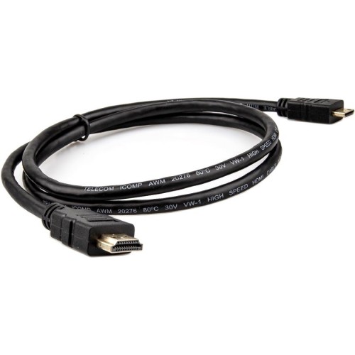 Кабель Telecom HDMI-19M - MiniHDMI-19M ver 2.0+3D/Ethernet,1m <TCG205-1M> TCG205-1M