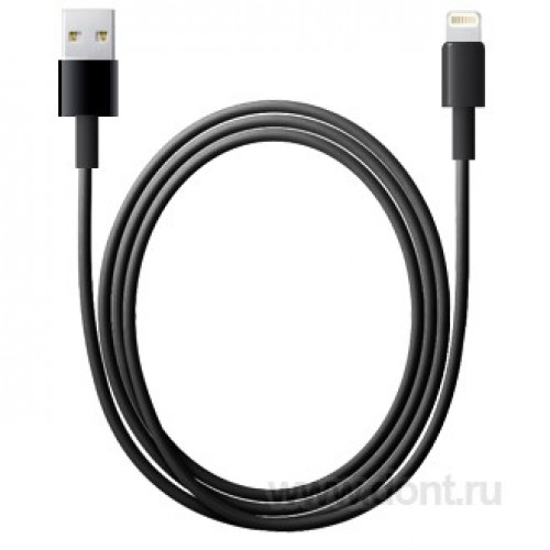 Кабель USB 2.0 - Apple iPhone 5, 1м, Lightning Ginzzu GC-501B Black