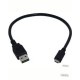 Кабель USB 2.0 Am-microBm 5P 1.0м Gembird/Cablexpert, black, пакет (CC-mUSB2D-1M)
