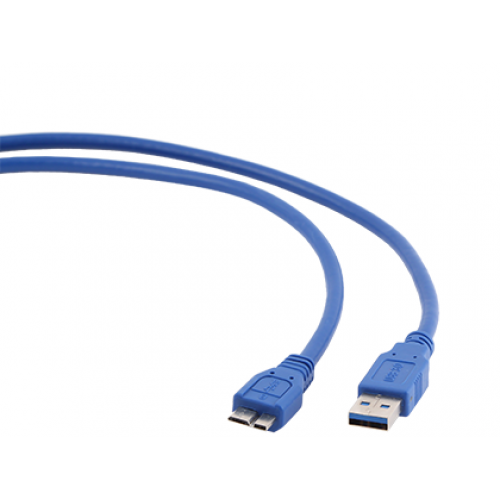 Кабель USB 2.0 Am-Bm 0.3м Gembird Cablexpert, (CCP-MUSB3-AMBM-1)