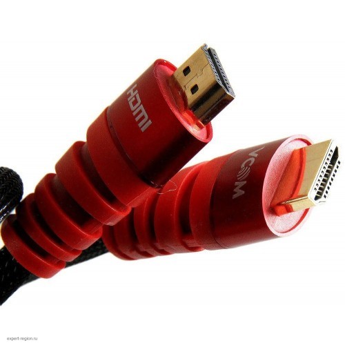 Кабель VCOM HDMI 19M/M ver. black and red 2.0, 1,8m <CG526S-R-1.8M> Blister CG526S-R-1.8M