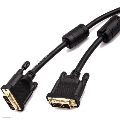 Кабель Aopen/Qust DVI (24+1) M/M  3m, 2 фильтра <ACG442GD-3M> ACG442GD-3M