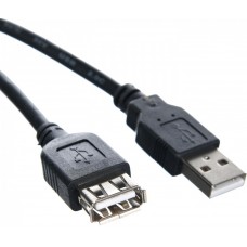 Кабель удлинительный TELECOM USB2.0 <Am-->Af> 1,5 м черный TUS6990-1.5M