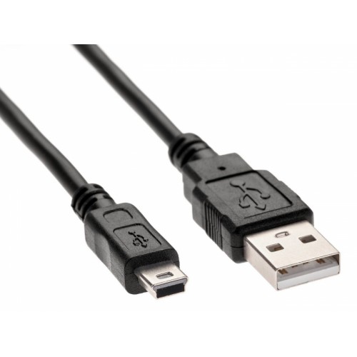 Кабель TELECOM USB 2.0 A-->mini-B 5P (1,8м) чёрный TC6911BK-1.8M