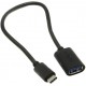 Кабель-адаптер VCOM USB 3.1 Type-Cm --> USB 3.0 Af , OTG 1,5A , 5,0Gbps , 0,2m CU409