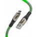 Кабель GCR 1.7m TypeC series MERCEDES & SPRING, GREEN, для зарядки, NO Sync data, 22 AWG. GCR-52000 GCR-52000