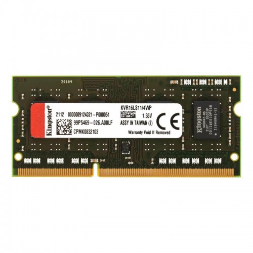 Память оперативная Kingston 8GB 1600MHz DDR3L Non-ECC CL11 SODIMM 1.35V (Select Regions ONLY)