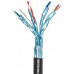 Патч-корд Greenconnect PROF категории 7 ethernet  0.15m F/FTP,  RJ45, CU, 28 AWG, литой, прямой , черный, экранированные коннекторы GCR-LNC701-0.15m