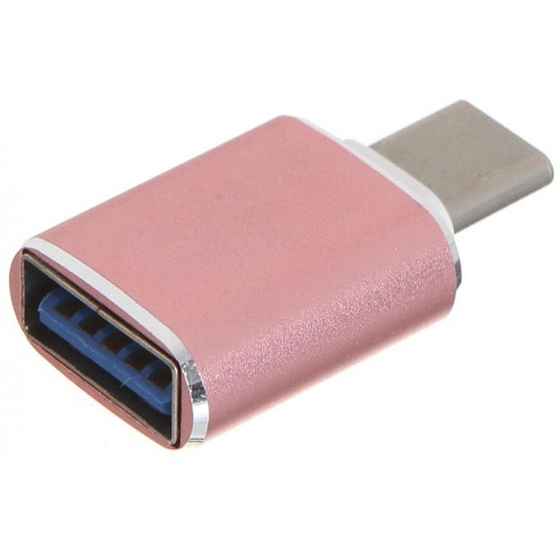 Переходник GCR USB Type C на USB 3.0, M/AF, розовый, GCR-52300 GCR-52300