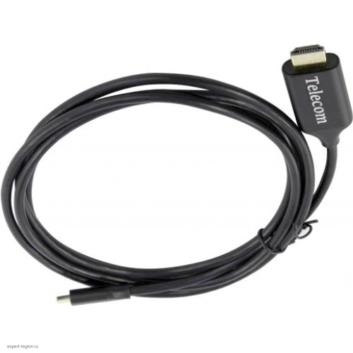 Кабель-адаптер Telecom USB3.1 Type-Cm --> HDMI A(m) 4K@60Hz, 1.8m, TCC008-1.8M