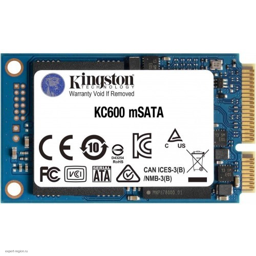 Твердотельный накопитель Kingston SKC600 256GB 3D TLC, mSATA, R/W 550/500MB/s, 150TBW SKC600MS/256G