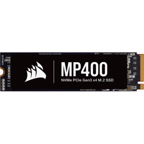 Твердотельный накопитель CORSAIR MP400 SSD 2TB, 3D QLC, M.2 (2280), PCIe Gen 3x4, NVMe, R3480/W3000, TBW 400 CSSD-F2000GBMP400