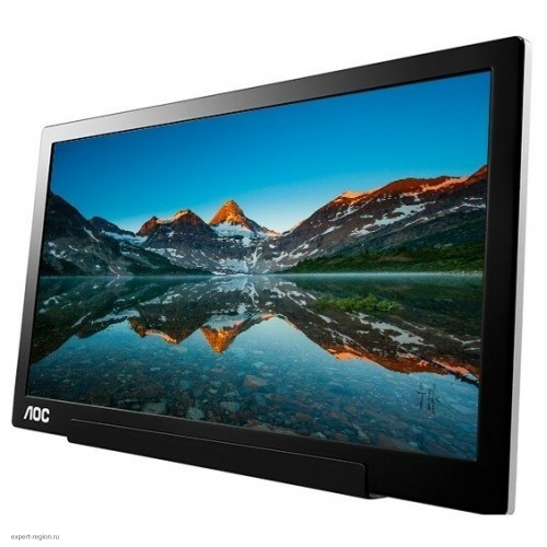 Монитор AOC 15.6" Style I1601FWUX черный IPS LED 7ms 16:9 HDMI матовая 700:1 220cd 160гр/160гр 1920x1080 D-Sub FHD USB 2.7кг