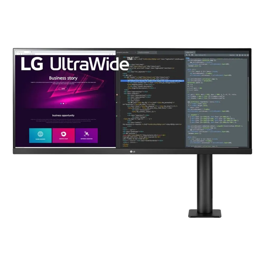 Монитор LG 34.1" UltraWide 34WN780-B черный IPS LED 21:9 HDMI матовая 1000:1 250cd 178гр/178гр 3440x1440 D-Sub FHD 4.6кг