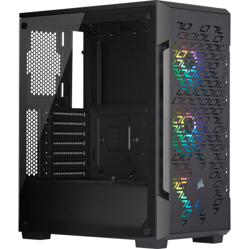 Корпус Corsair iCUE 220T RGB черный без БП ATX 3x120mm 4x140mm 2xUSB3.0 audio bott PSU