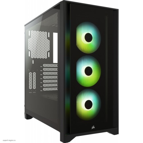 Корпус Corsair iCUE 4000X RGB белый без БП ATX 3x120mm 1x140mm 2xUSB3.0 audio bott PSU