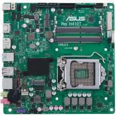 Материнская плата ASUS PRO H410T/CSM, LGA1151v2, H410, 2(SO-DIMM)*DDR4, HDMI + DP, SATA3, Audio, Gb LAN, USB 3.1*4, USB 2.0*7, COM*1 header (w/o cable), mITX ;90MB1580-M0EAYC