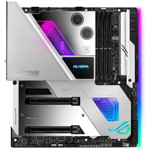 Материнская плата ASUS ROG MAXIMUS XIII EXTREME GLACIAL,  LGA1200, Z590, 4*DDR4 , HDMI, SLI+CrossFireX, SATA3 + RAID, Audio, LAN*2 (2,5 + 10 GB), USB 3.2*4, USB 2.0*2, ATX; 90MB1730-M0EAY0