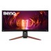 Монитор BENQ 34" EX3415R Curvature 1900R IPS LED 3440x1440@144Hz 1(2)ms 21:9 400cd/m2 1000:1 178/178 2*HDMI DP 2*USB 3.0 USB -B Speaker 2W*2 HAS Swivel Tilt Flicker-free  Metallic Grey