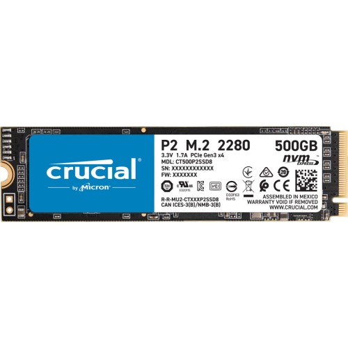 Накопитель SSD Crucial PCI-E x4 250Gb CT250P2SSD8 P2 M.2 2280