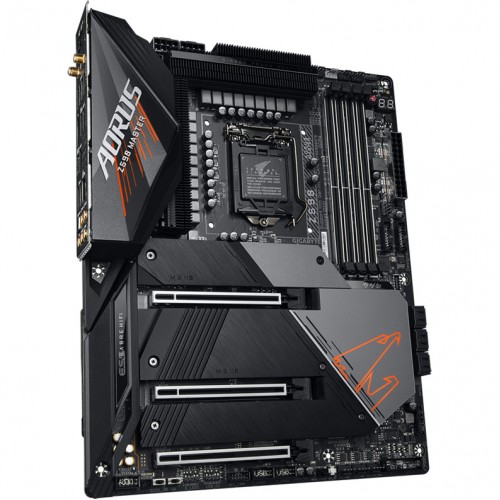 Материнская плата Gigabyte Z590 AORUS MASTER Soc-1200 Intel Z590 4xDDR4 ATX AC`97 8ch(7.1) 10Gigabit RAID+DP