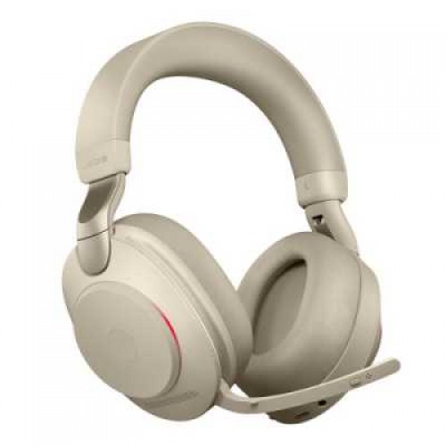 Гарнитура беспроводная Jabra Evolve2 85, Link380a MS Stereo Stand Beige 28599-999-988