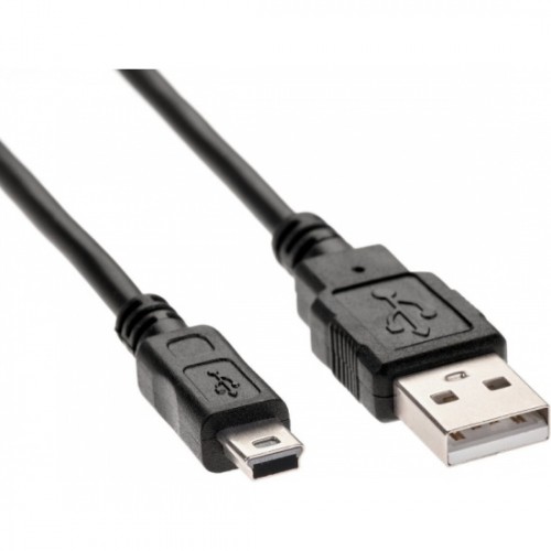 Кабель TELECOM USB 2.0 A - mini-B 5P (1,8м) чёрный TC6911BK-1.8M