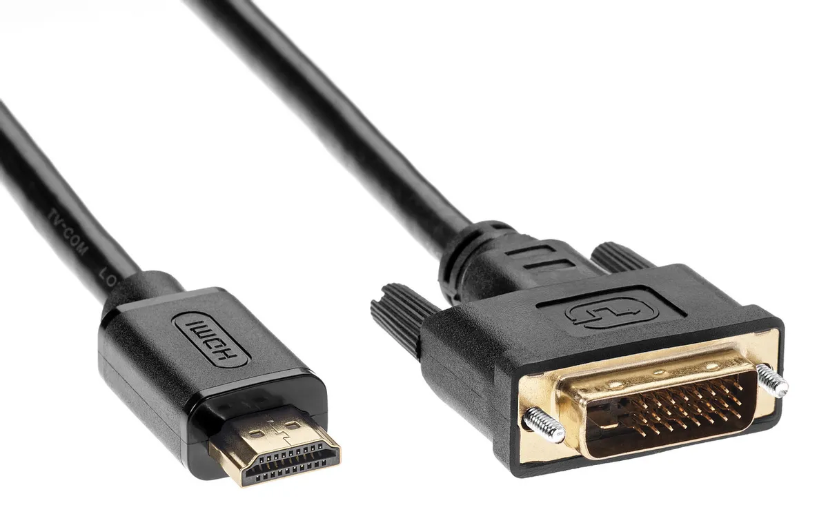 Кабель HDMI (m) DVI-D (m) 2м черный