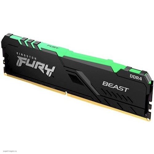 Память оперативная Kingston 16GB 3000MHz DDR4 CL15 DIMM 1Gx8 FURY Beast RGB KF430C15BB1A/16