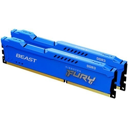 Память оперативная Kingston 16GB 1866MHz DDR3 CL10 DIMM (Kit of 2) FURY Beast Blue KF318C10BK2/16