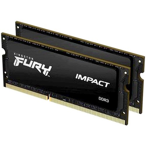 Память оперативная Kingston 16GB 1600MHz DDR3L CL9 SODIMM (Kit of 2) 1.35V FURY Impact KF316LS9IBK2/16