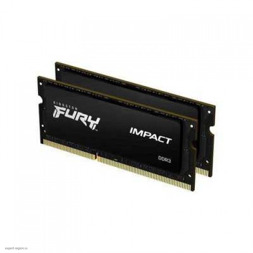 Память оперативная Kingston 16GB 1866MHz DDR3L CL11 SODIMM (Kit of 2) 1.35V FURY Impact KF318LS11IBK2/16