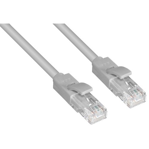 Патч-корд прямой Greenconnect 0.15m UTP кат.6, серый, 24 AWG, литой, GCR-LNC603-0.15m, ethernet high speed, RJ45, T568B GCR-LNC603-0.15m