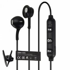 Беспроводные наушники с микрофоном Crown CMBH-5098 Bluetooth 5.0, черный, вкладыши