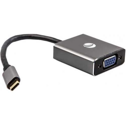 Aдаптер VCOM USB 3.1 Type-Cm --> VGA(f) 1080@60Hz, Aluminum Shell, CU421T