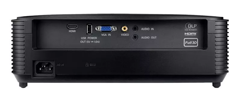 Проектор Optoma DS320 (DLP, SVGA 800x600, 3600Lm, 20000:1, HDMI, VGA, Composite video, Audio-in 3.5mm, Audio-Out 3.5mm) (replace DS317e)