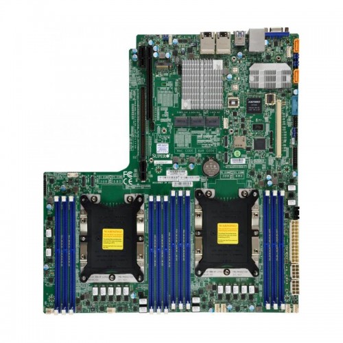 Материнская плата Supermicro 2xCPU X11DDW-NT Xeon Scalable TDP 205W/ 12xDIMM/ 14xSATA/ C622 RAID 0/1/5/10/ 2x10GbE/ 1xPCI-Ex32 LR Slot,1xPCI-Ex16 RL Slot,1xAOM/ M.2 PCI-E 3.0 x4(WIO)
