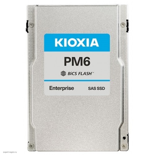 Накопитель KIOXIA Enterprise SSD 7680GB 2,5" 15mm (SFF), SAS 24Gbit/s, Read Intensive, R4150/W3700MB/s, IOPS(R4K) 595K/155K, MTTF 2,5M, 1 DWPD, TLC (BiCS Flash™), 5 years wty