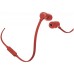 Наушники внутриканальные с микрофоном JBL T110 1.2м, цвет красный