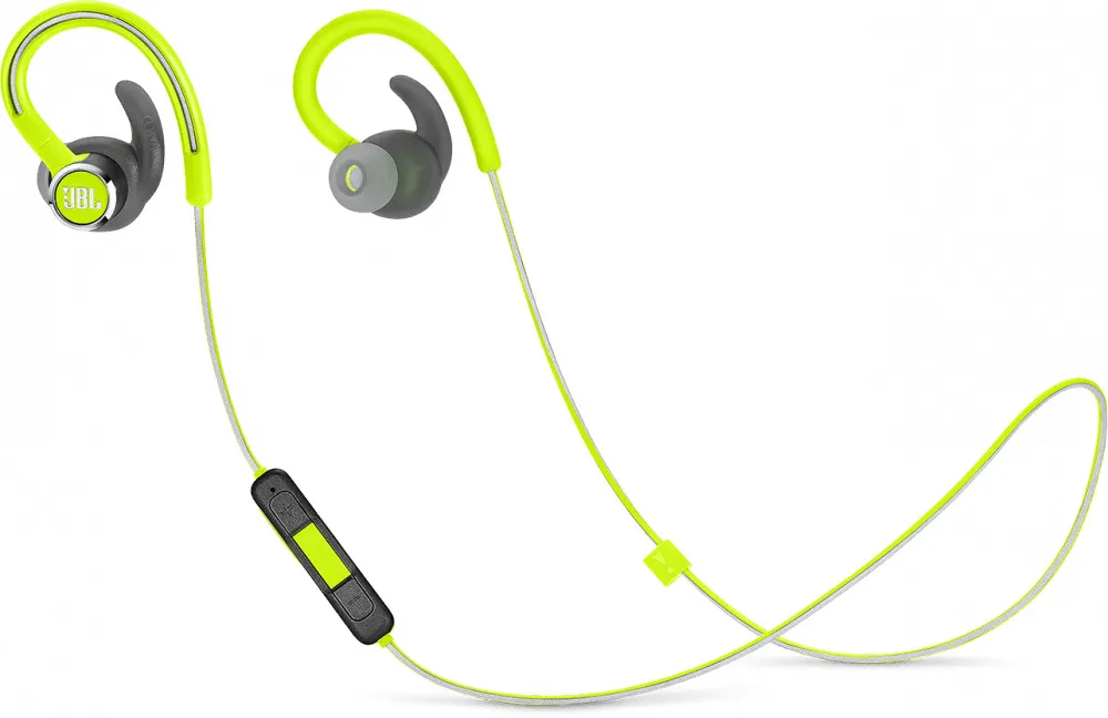 Наушники внутриканальные с микрофоном спортивные JBL Reflect Contour 2 BT 4.2, до 10 часов, цвет зеленый