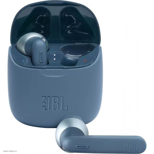 Наушники внутриканальные с микрофоном JBL T225 TWS BT 5.0, до 5 часов, цвет синий