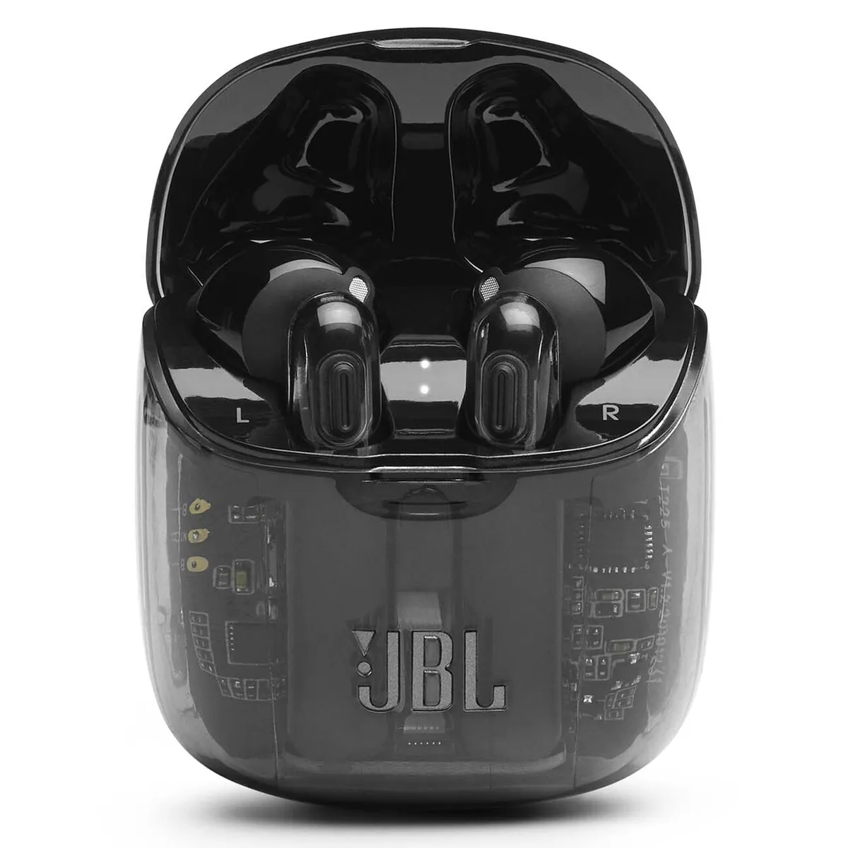 Наушники внутриканальные с микрофоном JBL T225 TWS BT 5.0, до 5 часов, цвет прозрачный/черный