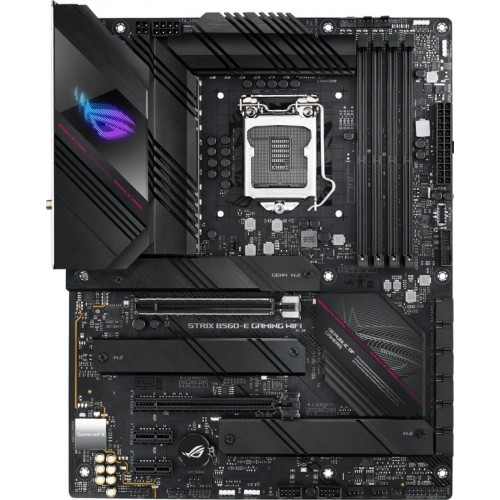 Материнская плата ASUS ROG STRIX B560-E GAMING WIFI,  LGA1200, B560, 4*DDR4, HDMI+DP, CrossFireX, SATA3 + RAID, Audio, Gb LAN, USB 3.2*5, USB 2.0*5, ATX ; 90MB1880-M0EAY0