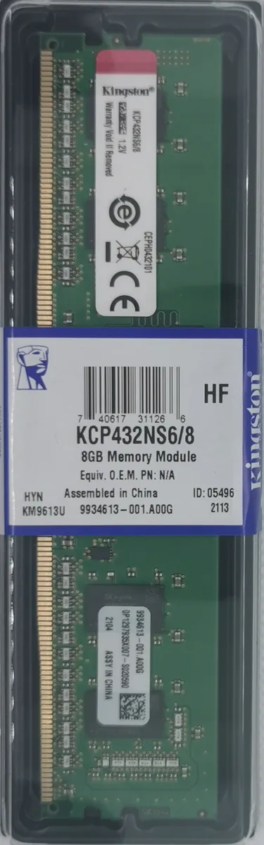 Оперативная память Kingston Branded DDR4 8GB (PC4-25600) 3200MHz SR x16 DIMM
