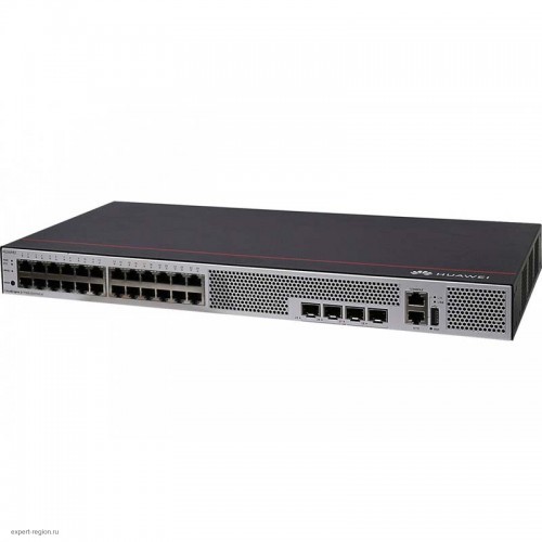 Коммутатор HUAWEI S1730S-S24T4S-A (24*10/100/1000BASE-T ports, 4*GE SFP ports, AC power)