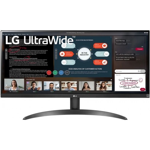 Монитор LG 29" UltraWide 29WP500-B черный IPS LED 21:9 (Ultrawide) HDMI матовая 250cd 178гр/178гр 2560x1080 FHD 5.2кг