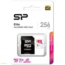 Флеш карта Silicon Power microSDXC 256Gb Class10 SP256GBSTXBV1V20SP Elite + adapter